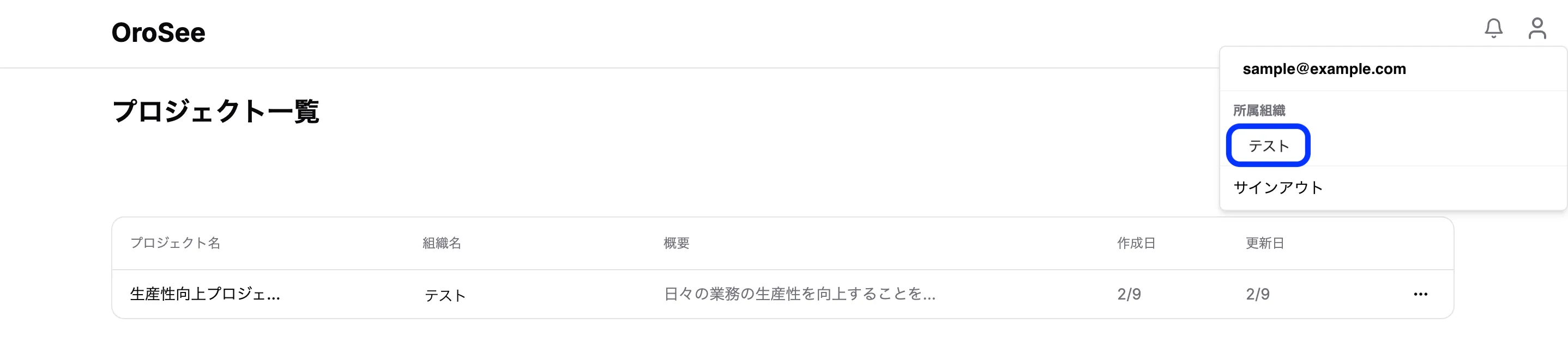 組織選択